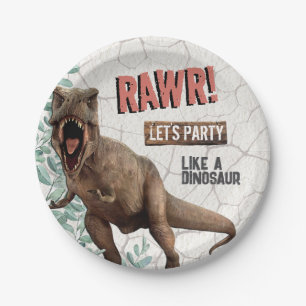 Dinosaur Birthday Papieren Bordje