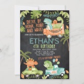 Dinosaur Birthday Parade Kaart (Voorkant)