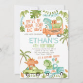 Dinosaur Birthday Parade Kaart (Voorkant)