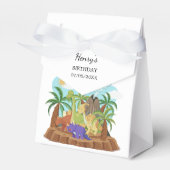 Dinosaur Birthday Party Bedankdoosjes (Voorkant Zijde)