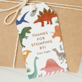 Dinosaur Birthday Party Bedankt voor Stomping door Cadeaulabel