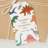 Dinosaur Birthday Party Bedankt voor Stomping door Cadeaulabel