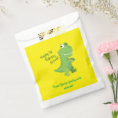 Dinosaur Birthday Party Bedankzakje (Gezegeld)
