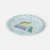 Dinosaur Birthday Party Bord Blue (Gekanteld)