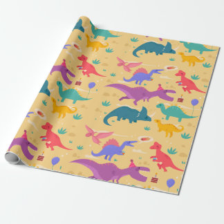 Dinosaur Birthday Party Cadeaupapier