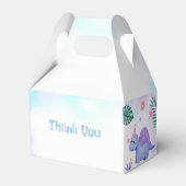 Dinosaur Birthday Party Favor Box Bedankdoosjes (Achterkant)