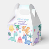 Dinosaur Birthday Party Favor Box Bedankdoosjes (Voorkant Zijde)
