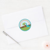 Dinosaur Birthday Party Favor Stickers (Envelop)