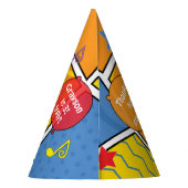 Dinosaur Birthday Party Feesthoedjes (Achterkant)