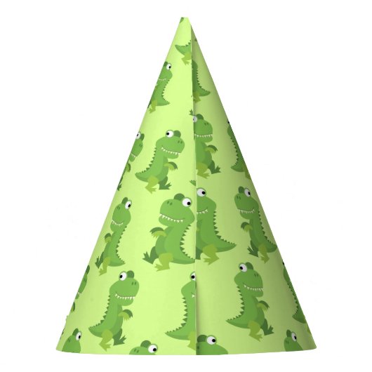 Dinosaur Birthday Party Feesthoedjes (Achterkant)