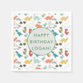 Dinosaur Birthday Party Foto Servet (Voorkant)