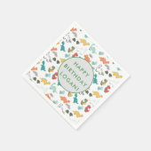 Dinosaur Birthday Party Foto Servet (Hoek)