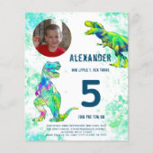 Dinosaur Birthday Party fotobudget Flyer (Voorkant)