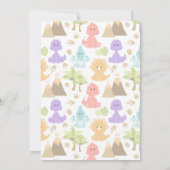 Dinosaur Birthday Party Invitation Kaart (Achterkant)