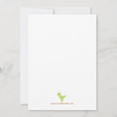 Dinosaur Birthday Party Invitation Kaart (Achterkant)
