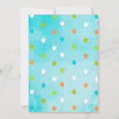 Dinosaur Birthday Party Invitations Kaart (Achterkant)