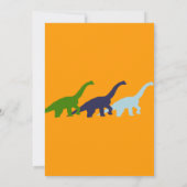 Dinosaur Birthday Party Invitations Kaart (Achterkant)