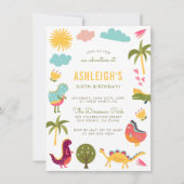 Dinosaur Birthday Party | Jongen of meisjes Kaart (Voorkant)