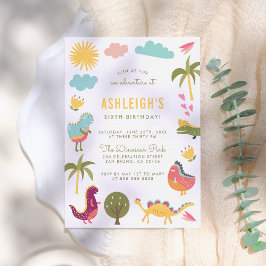 Dinosaur Birthday Party | Jongen of meisjes Kaart