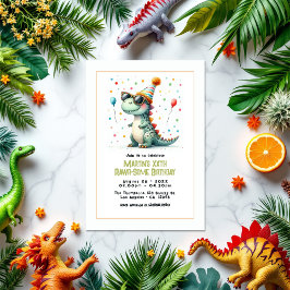 Dinosaur Birthday Party Kaart