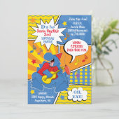 Dinosaur Birthday Party Kaart (Staand voorkant)