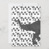 Dinosaur Birthday Party Kaart (Achterkant)