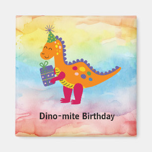 Dinosaur Birthday Party Magneet