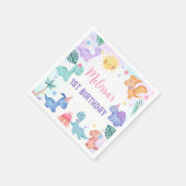 Dinosaur Birthday Party Napkins Servet (Hoek)