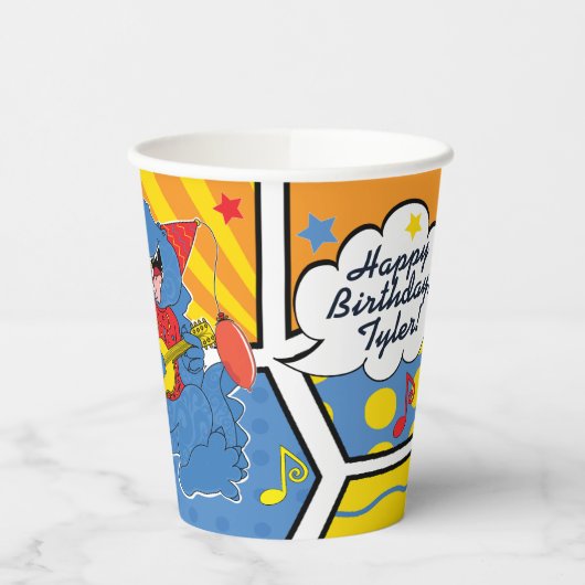 Dinosaur Birthday Party Papieren Bekers (Links)