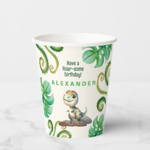 Dinosaur Birthday Party Papieren Bekers