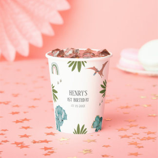 Dinosaur Birthday Party Papieren Bekers