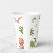 Dinosaur Birthday Party Papieren Bekers (Rechts)