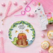 Dinosaur Birthday Party Papieren Bordje (Feest)