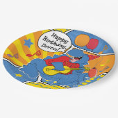 Dinosaur Birthday Party Papieren Bordje (Gekanteld)