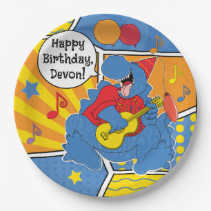 Dinosaur Birthday Party Papieren Bordje