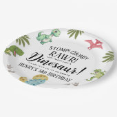 Dinosaur Birthday Party Papieren Bordje (Gekanteld)