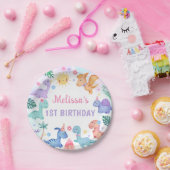 Dinosaur Birthday Party Papieren Bordje (Feest)