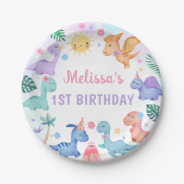 Dinosaur Birthday Party Papieren Bordje