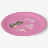 Dinosaur Birthday Party Papieren Bordje (Gekanteld)