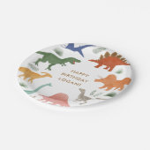 Dinosaur Birthday Party Papieren Bordje (Gekanteld)