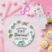 Dinosaur Birthday Party Papieren Bordje (Feest)