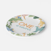 Dinosaur Birthday Party Papieren Bordje (Gekanteld)