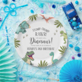 Dinosaur Birthday Party Papieren Bordje (Feest)