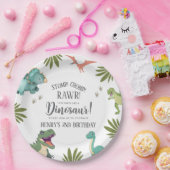 Dinosaur Birthday Party Papieren Bordje (Feest)