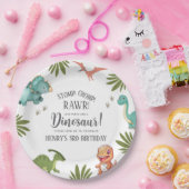 Dinosaur Birthday Party Papieren Bordje (Feest)