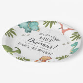 Dinosaur Birthday Party Papieren Bordje (Gekanteld)