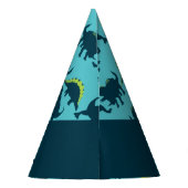 Dinosaur Birthday Party Petten Feesthoedjes (Achterkant)