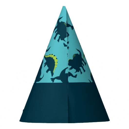 Dinosaur Birthday Party Petten Feesthoedjes (Achterkant)