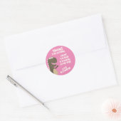 Dinosaur Birthday Party Ronde Sticker (Envelop)