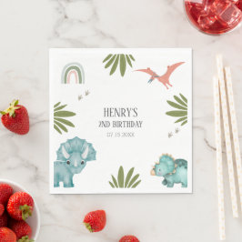 Dinosaur Birthday Party Servet